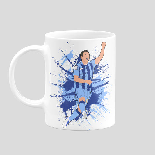 Alan Judge Notts County mug with original football illustration