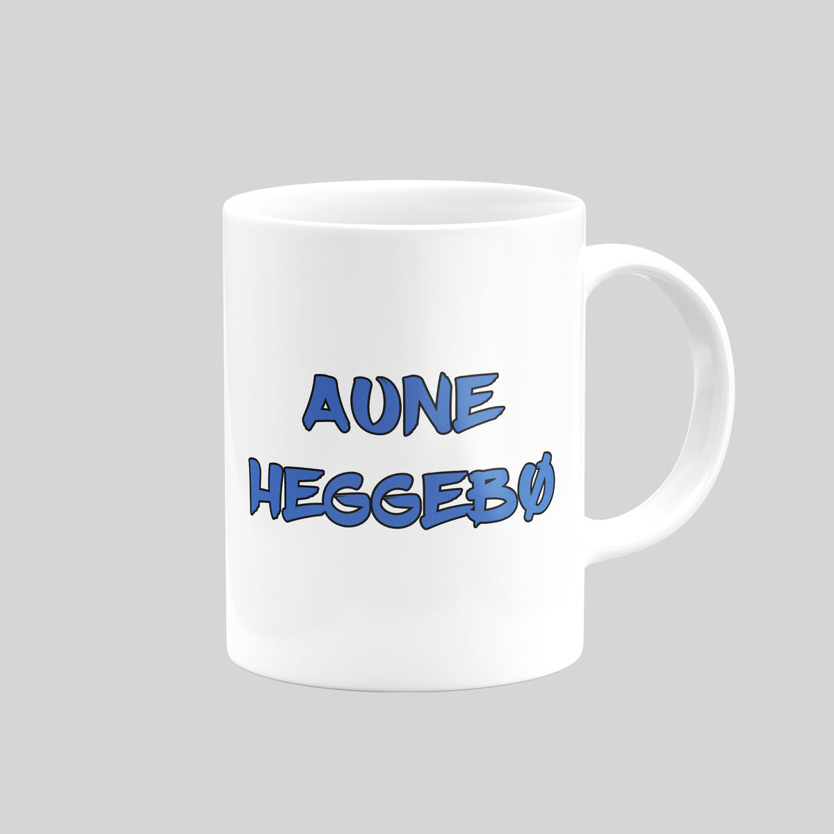 Reverse of Aune Heggebo West Brom mug showing his name