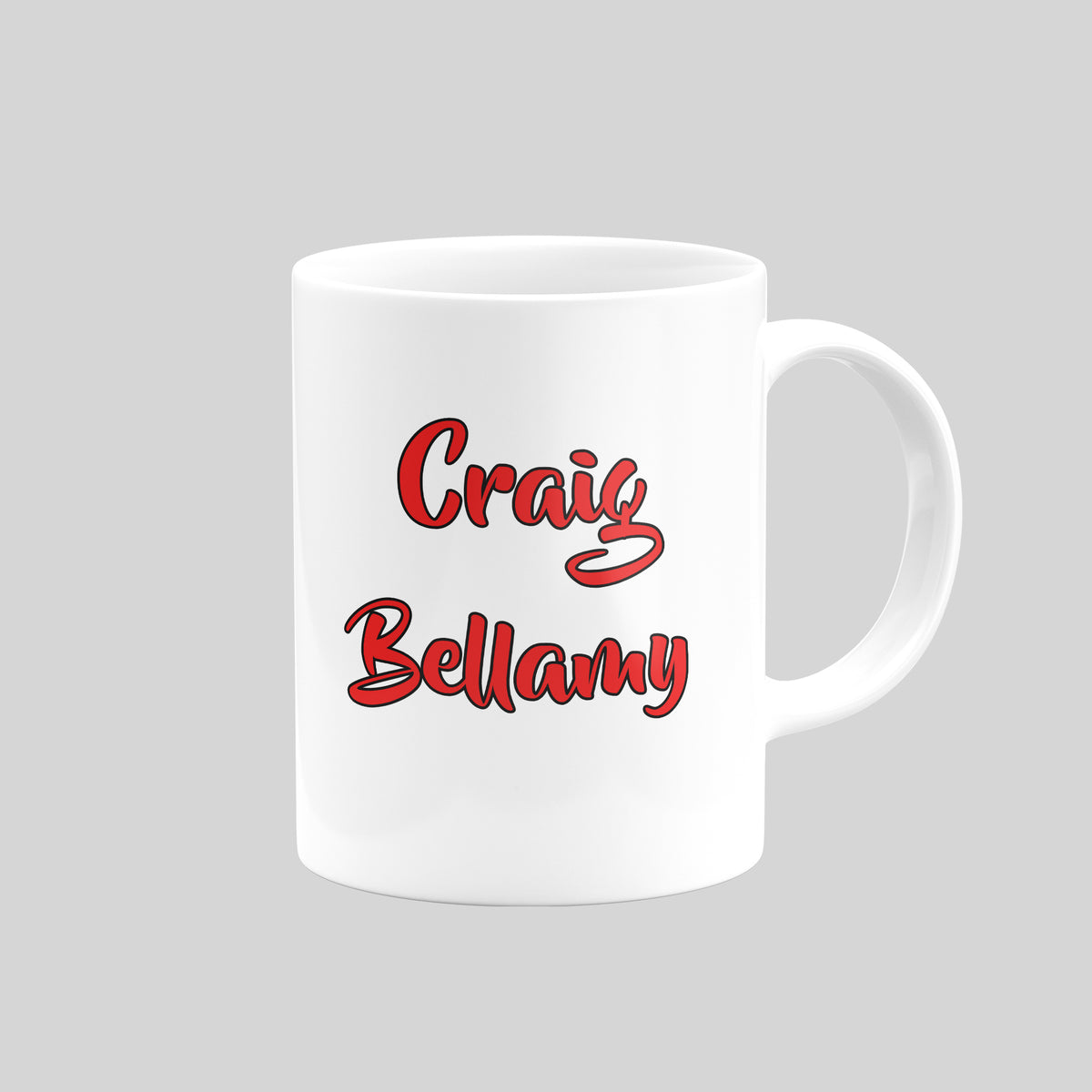Craig Bellamy Wales mug – Craig Bellamy reverse lettering