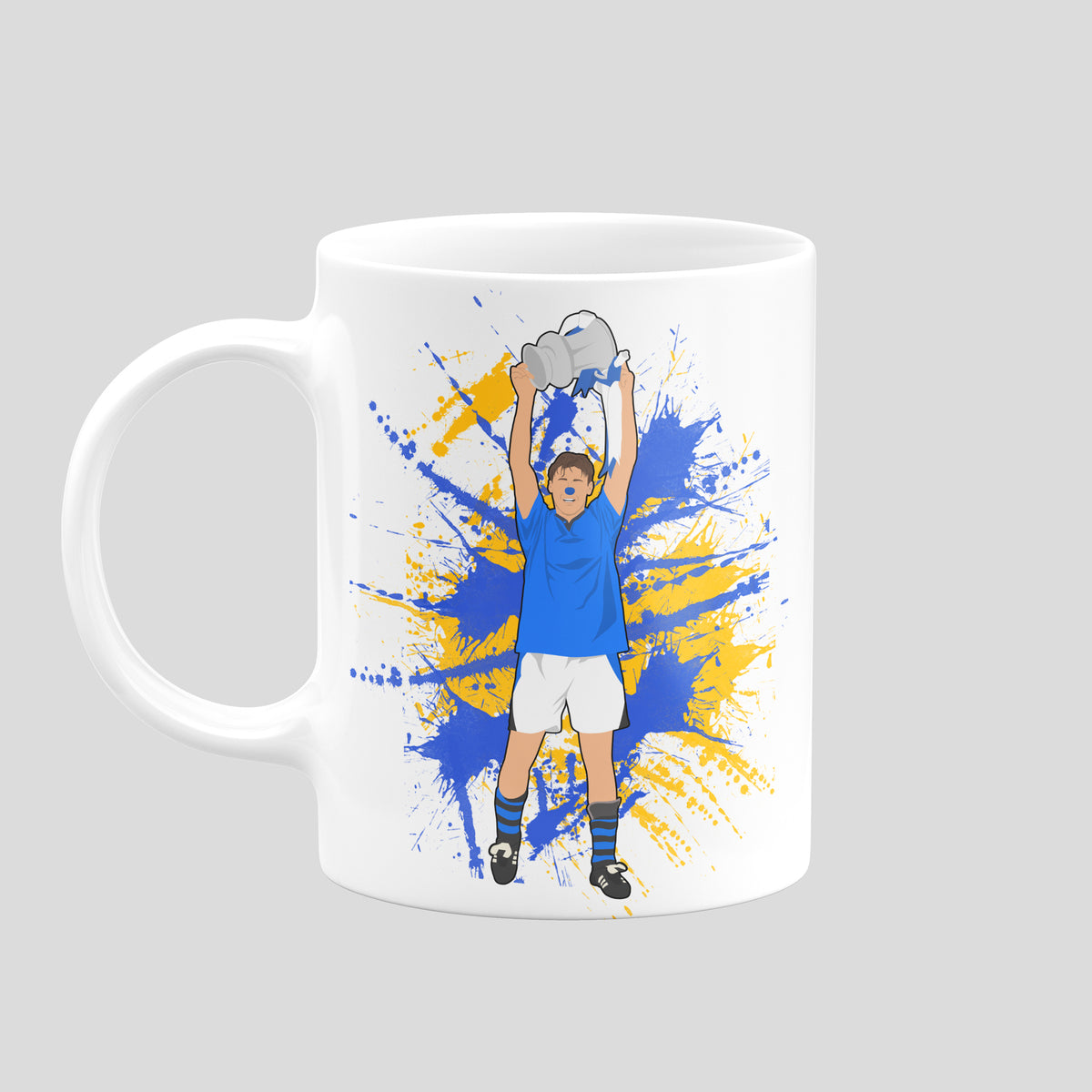 Duncan Ferguson Everton mug – original football artwork