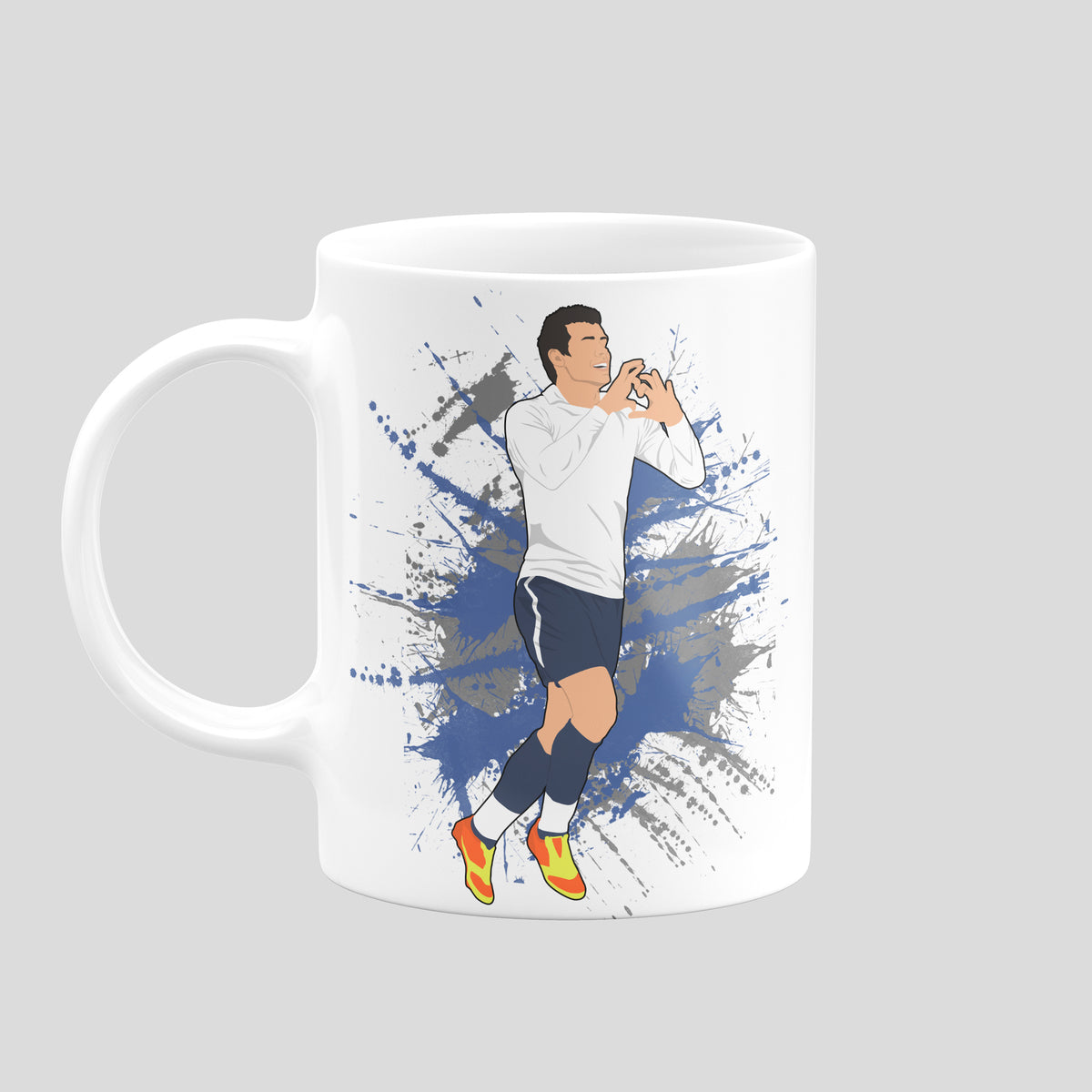 Gareth Bale Tottenham football mug with original player illustration