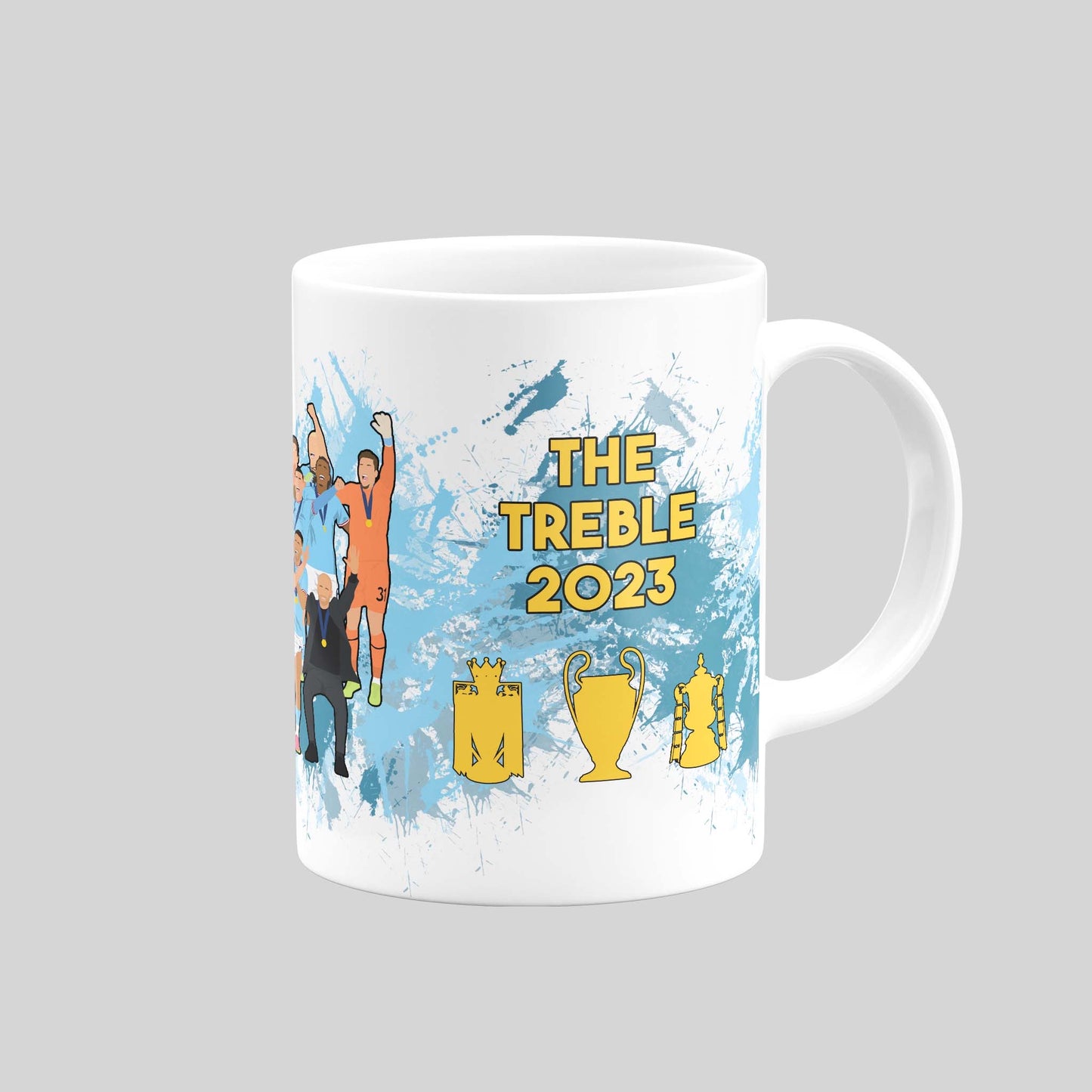 Man City Treble Mug