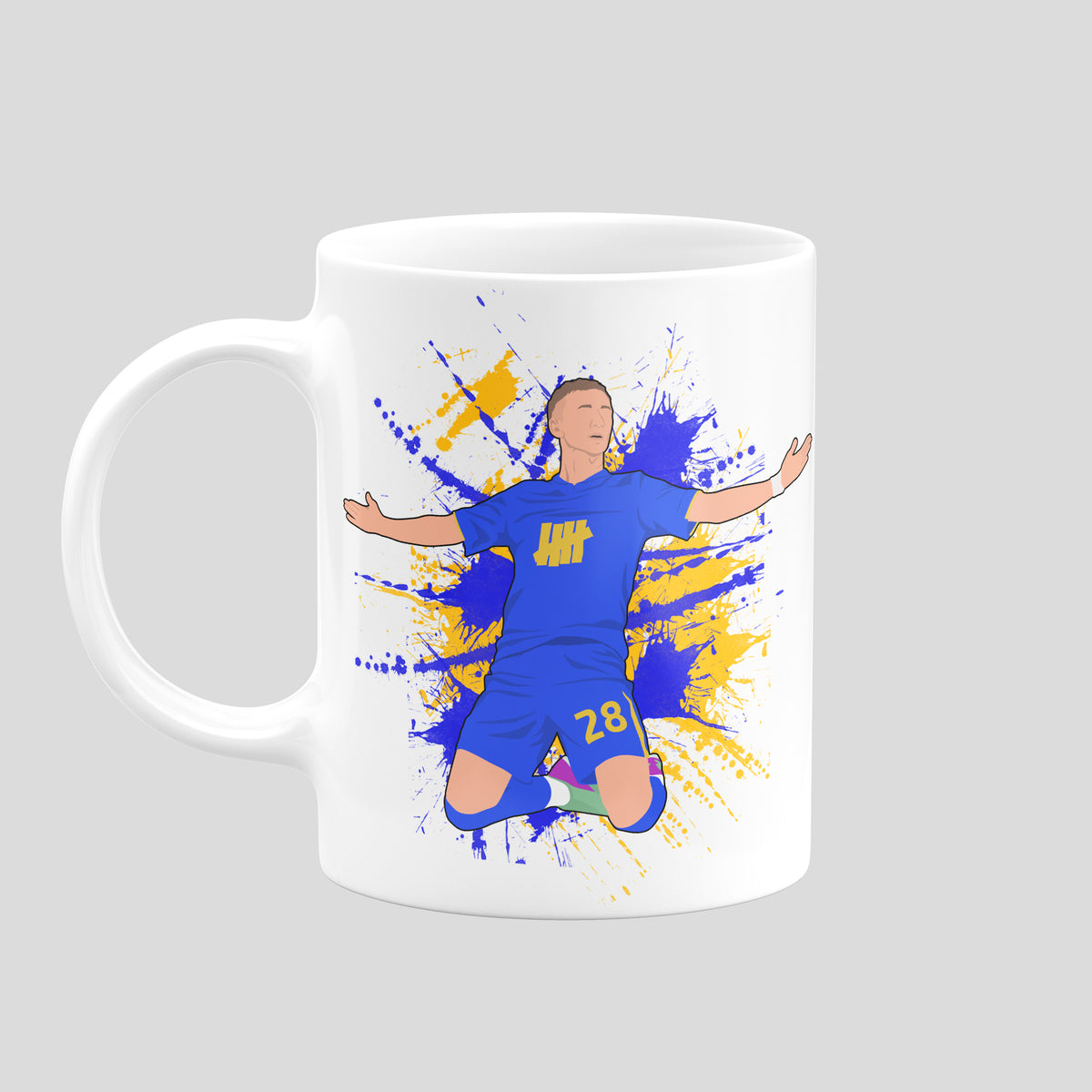 Jay Stansfield Birmingham City mug with original football illustration