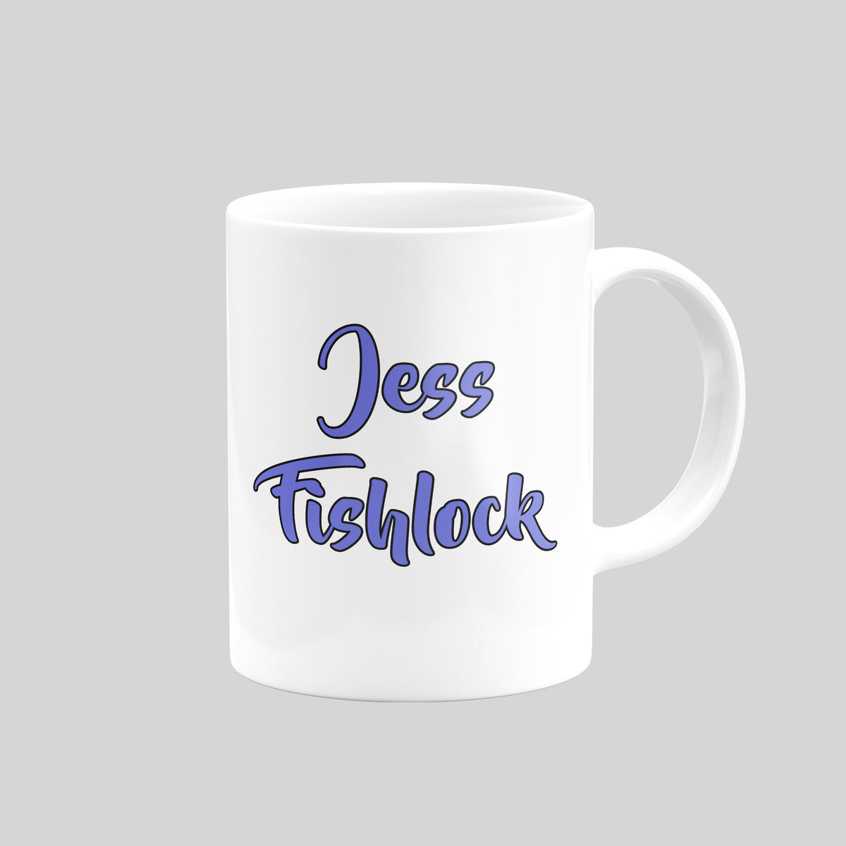 Jess Fishlock Wales mug – reverse name lettering
