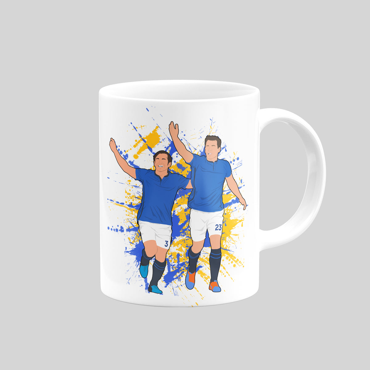 Leighton Baines & Seamus Coleman Everton mug – reverse design