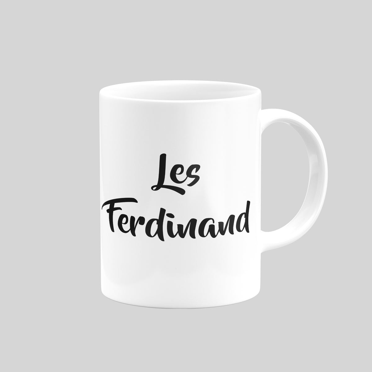 Reverse of Les Ferdinand Newcastle United mug showing his name