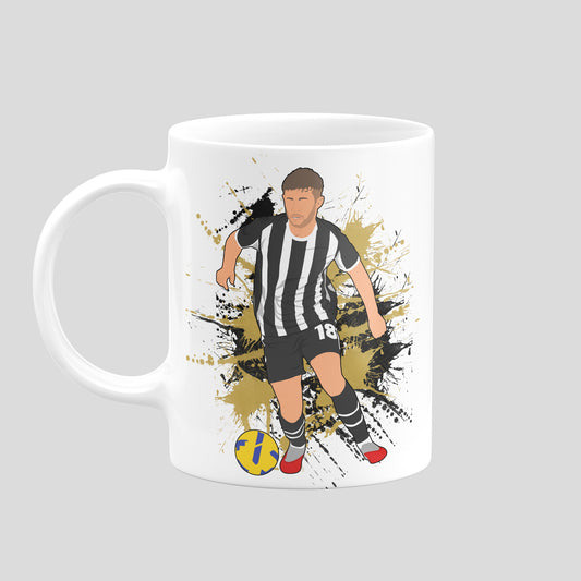 Matt Palmer Notts County mug with original football illustration