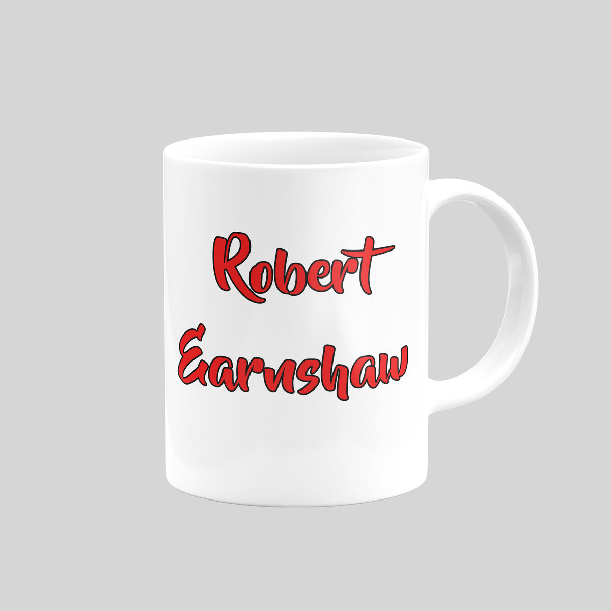 Robert Earnshaw Wales mug – Robert Earnshaw reverse lettering