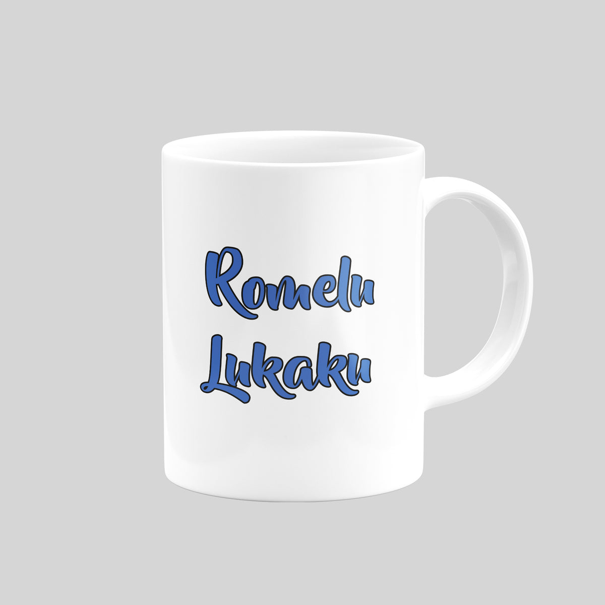 Reverse of Romelu Lukaku West Brom mug showing his name