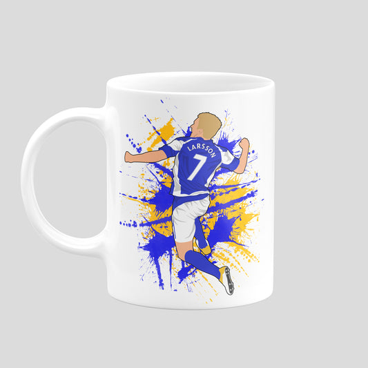 Seb Larsson Birmingham City mug with original football illustration
