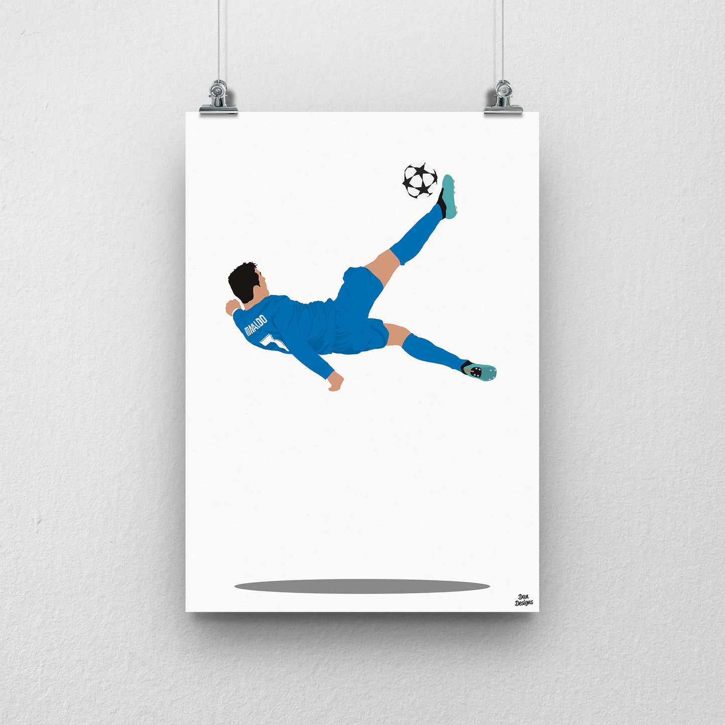Cristiano Ronaldo Overhead Kick Print