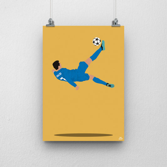 Cristiano Ronaldo Overhead Kick Print