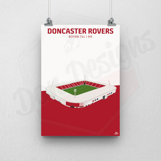 Doncaster Rovers Stadium Print