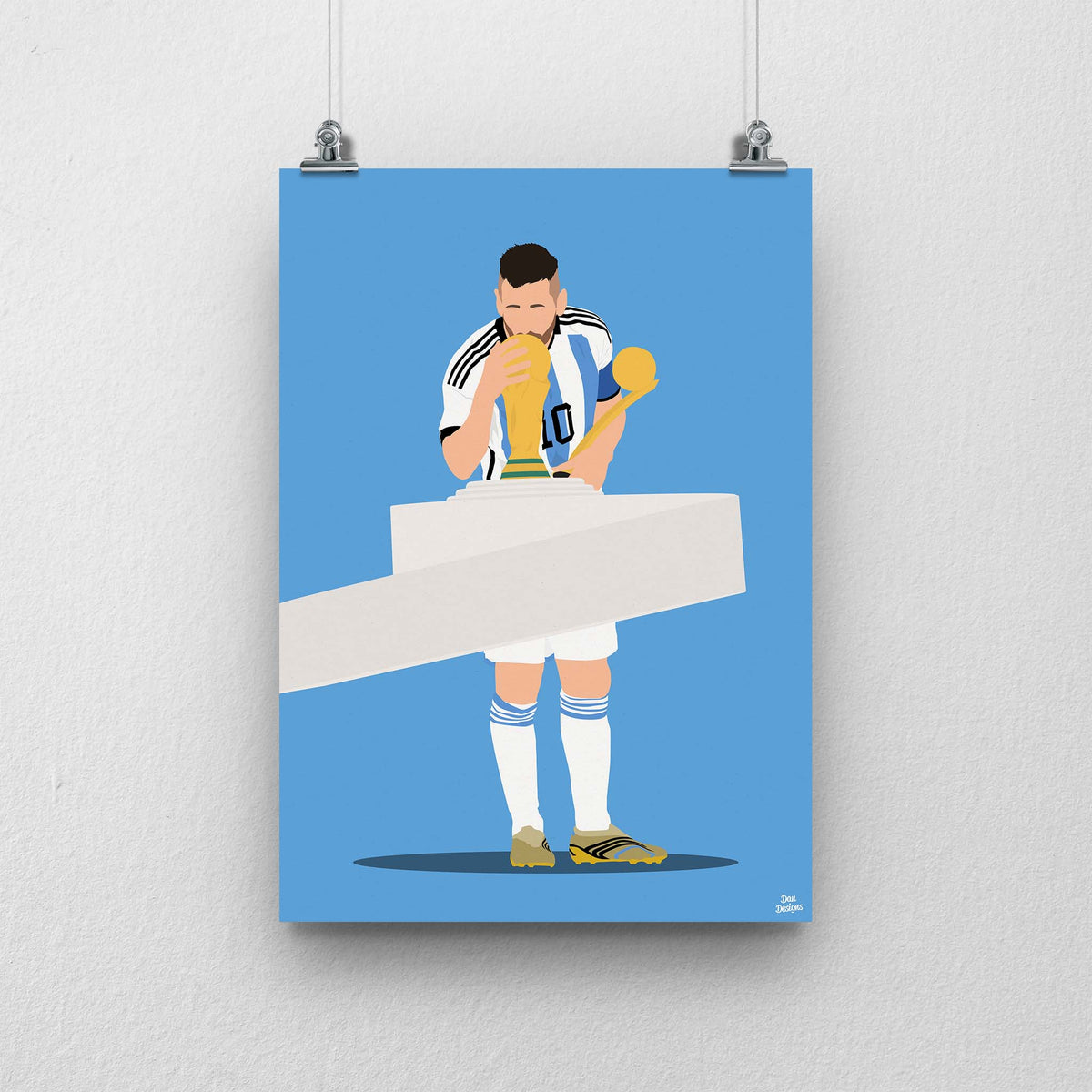 Lionel Messi Argentina Soccer Football Poster - Modern Print, Sizes A5 To A0 (CNP, POST-MESSI23)