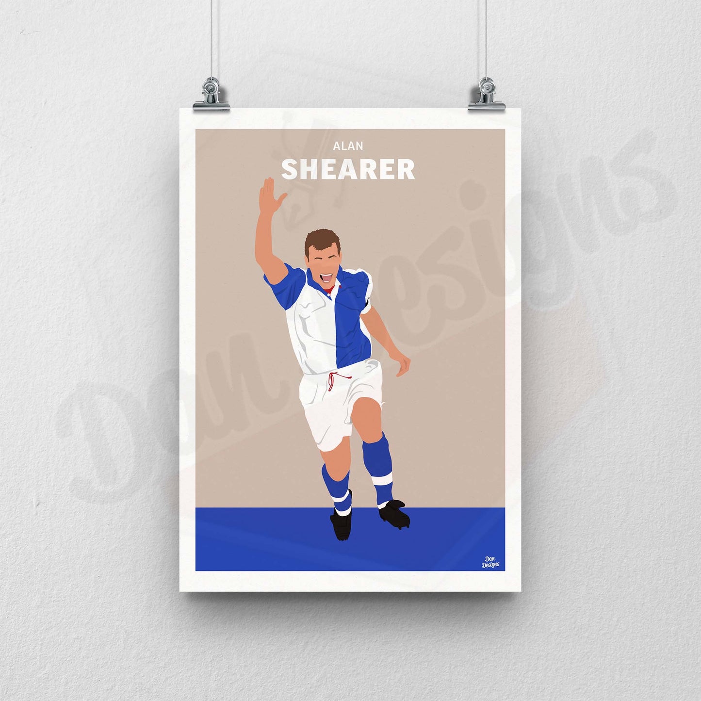 Alan Shearer Blackburn Rovers Print