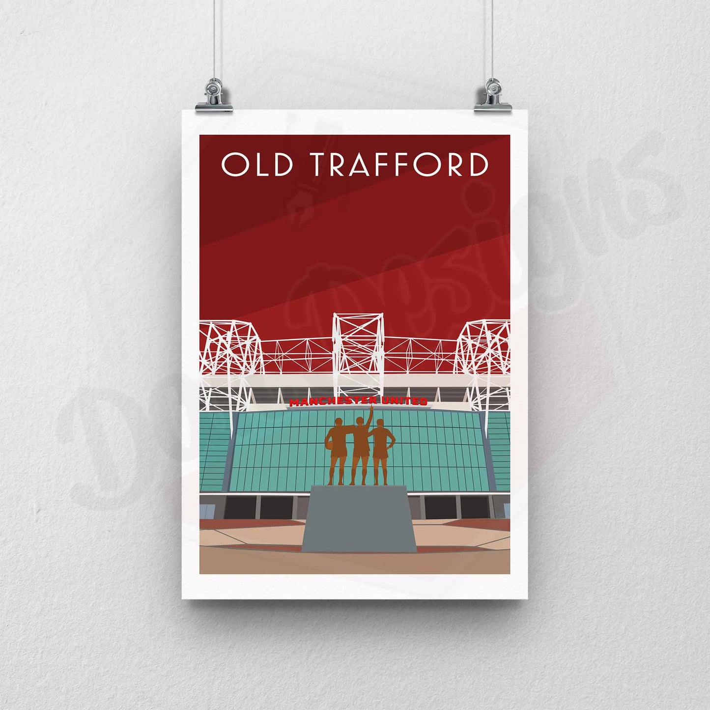 Old Trafford Stadium Print.