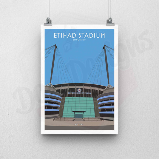 Man City Stadium Print.