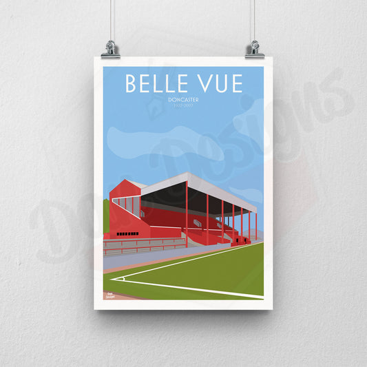 Belle Vue DRFC Stadium Print